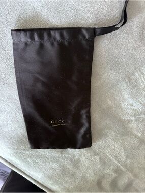 CHANEL Black Satin Drawstring Dust Bag